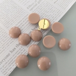 kmmmk[10個]14mm ミニマル カボション  ミルクココア