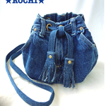 デニム巾着ショルダーBAG