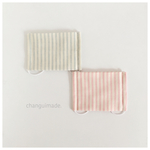 【新作です！】おとなも使える♩やさしいストライプのガーゼマスク ２枚set    ライトブルー&ピンク