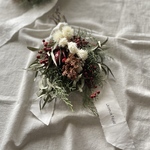 クリスマス野薔薇の実のスワッグ　ドライフラワー