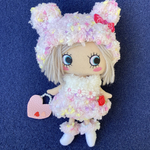 イーマリーちゃん★ふわふわくま耳ベレー帽ワンピコーデ4点セット　ピンク系