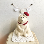 しろくま貯金箱用クリスマス　ガーランド