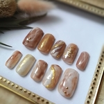 ほっこり 甘めラテネイル