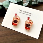 Frappuccino earring 2カラー★フラペチーノイヤリング・ピアス クリスマス冬チョコ