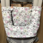 ■SALE品■ よだれカバー 首回りカバー 抱っこ紐 よだれカバー 首回りカバー 胸カバー 花鳥　デニム調スター
