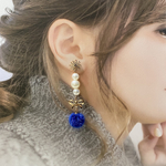 送料無料❣️新作マグネット✨イヤリングパールリボン🎀