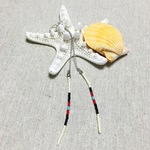 ネイティブ ロングピアス ベージュ