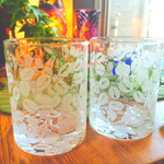 コーヒー豆いっぱいグラス