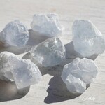 現物☆天然石セレスタイト(マダガスカル産)6個合計約52g分詰合せ 結晶原石 天青石 鉱物テラリウム鉱石アクセサリー レジン制作インテリア素材[ce-211112-05]