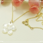 *感謝価格*K14GF***N12*高品質シェル（大）☆桜ネックレス