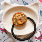 ☆送料無料☆ ゆきだるまクッキーヘアゴム🎄🍪