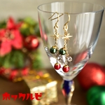 クリスマス オーナメントのピアス/イヤリング