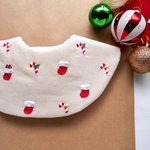 {再販③!}〖選べる!〗くつ下とステッキのクリスマス刺繍スタイ