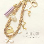 再販♡大人色モカベージュ♡バッグチャーム♡キーホルダー