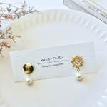 フラワー　コットンパール　アシンメトリー　イヤリング　　＊　ゴールド　キラキラ　お上品　綺麗　結婚式　お呼ばれ　華やか　プレゼント　プチギフト　クリスマス　ギフト　ホワイト　クリア　ガラスストーン　