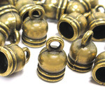 タッセルキャップ 金古美 20個【タッセル金具パーツ】