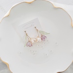 すみれのチューリップイヤリング(short)