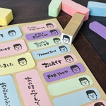 【15㎜角】大阪のおばちゃん関さん＊顔だけ＊ラバースタンプ 