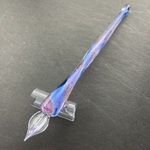 紫と青のガラスペン