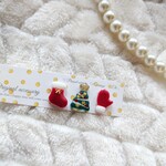 小さい クリスマス イヤリング/ピアス(3個セット)