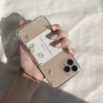 小つぶサイドフラワーCASE           　お花　iPhoneケース　スマホケース　クリア　クリアケース　クリアフラワー　　クリアケース　　iPhone全機種対応　
