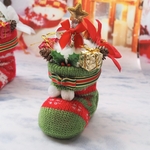 ≪サンタのクリスマスブーツ🎅 ≫グリーン💚クリスマス🎄カラフル フラワーアレンジメント