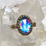 【再販・水晶×レジン】暁の幻氷融晶『石術操輪・響彩煌』蒼紫
