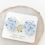 Frozen blue flowers 🧊(ﾋﾟｱｽ／ｲﾔﾘﾝｸﾞ)  お花 青 レジン