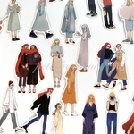海外フレークシール  ＊girls stiker  A＊ 31枚入 [F006]