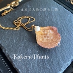 ✶まるで人魚の落とし物✶パールビーズとくすみ薔薇のネックレス✶ Petals dropped by a mermaid✶