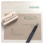 フクロウ の 郵便番号枠はんこ ふくろう