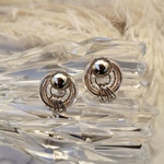 silver big hoop  シルバー　大ぶり　大ぶりピアス　大ぶりイヤリング　個性的　フープ　おしゃれ　春　夏　クリア