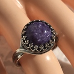 世界三大ヒーリングストーン・・・チャロアイトring(１０㎜・SV925可能・３～２２号）