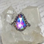 【水晶×レジン】暁の幻氷融晶『水術操輪・浄彩煌』紫牡丹