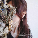 New✧《お嫁入り*1》ピアス/イヤリング💕キラキラジルコニア🤩アンティーク調大人可愛いアクセサリー𓂃𓈒𓂂✧𓏸𓊮⁡