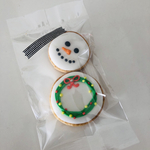 クリスマス⑥リース雪だるまクッキー