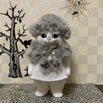 こはるちゃん用　ブラウンもふもふ帽子とショールセット　