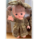 057メルちゃん　リボンターバン付きワンピース