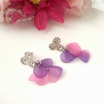 チタンのお花ポストピアス