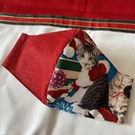【クリスマス×猫】立体マスク フィルターポケットつき