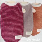 犬服　【ダックスSサイズ】　ふんわり裏起毛ニット生地　カラー：ワイン