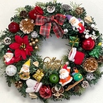 SALE クリスマスリース♡サンタがいっぱい♡