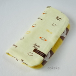 ୨୧ new スマイル ふわっふわの8重ガーゼ ハンカチ 20cm  ୨୧ 