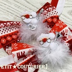 【送料無料】　No.4058　ペットのクリスマス用チョーカー　サンタさん