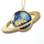 ☆sayaka0220様お問い合わせ品☆土星到着～宇宙塗りレジン～
