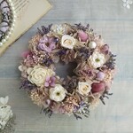 【特集掲載】Petite Couronne＜Rose antique＞＊クリスマスリース＊幸せ舞い込むミニリース ＊プリザーブドフラワー＊花＊ギフト＊結婚祝い