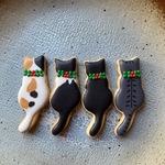 🎄クリスマス限定バージョン🎄ねこちゃんの後ろ姿アイシングクッキー 　＊8枚まで宅急便コンパクトで発送可能＊