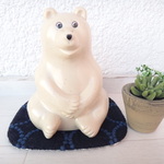 しろくま貯金箱　ミナペルホネン　タンバリン　マット　ハンドメイド