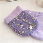 首元に優しいあったかさを*８重ガーゼプチマフラーorネックウォーマー＊北欧調*フラワー*フラワーガーデン*ラベンダー*上質ガーゼ*大人の上品カラー*お布団ガーゼ*