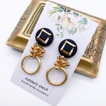 個性的＊antique black gold ピアス/イヤリング